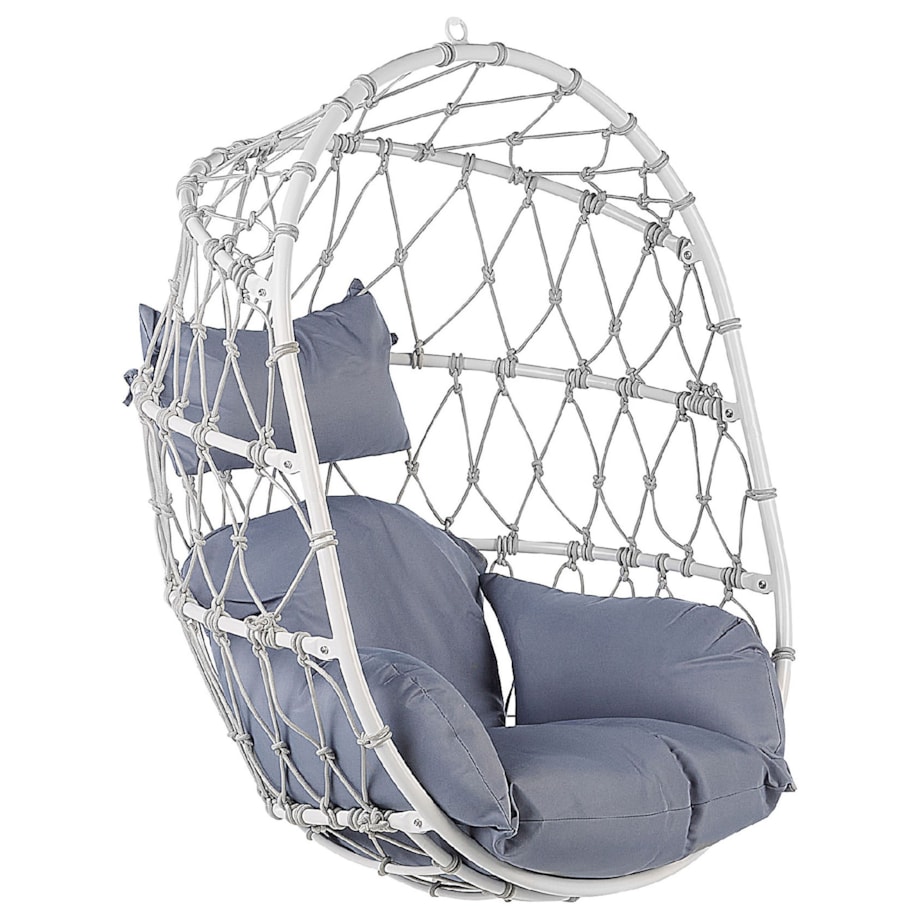 Fotel wiszący ze stojakiem biały ADRIA