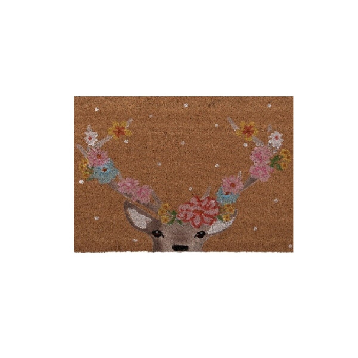 Wycieraczka wejściowa kokos Deer with Flowers