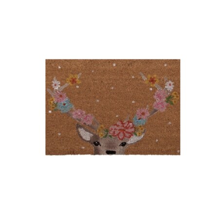 Wycieraczka wejściowa kokos Deer with Flowers