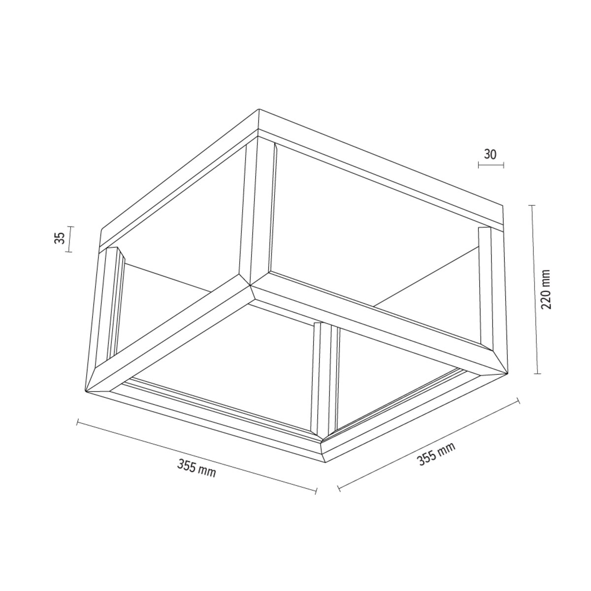 Drewniana Lampa Sufitowa BRITOP Lighting Kago 1xLED 27W Dąb Olejowany FSC, Sterowana Pilotem, Polski Producent, 1 szt.