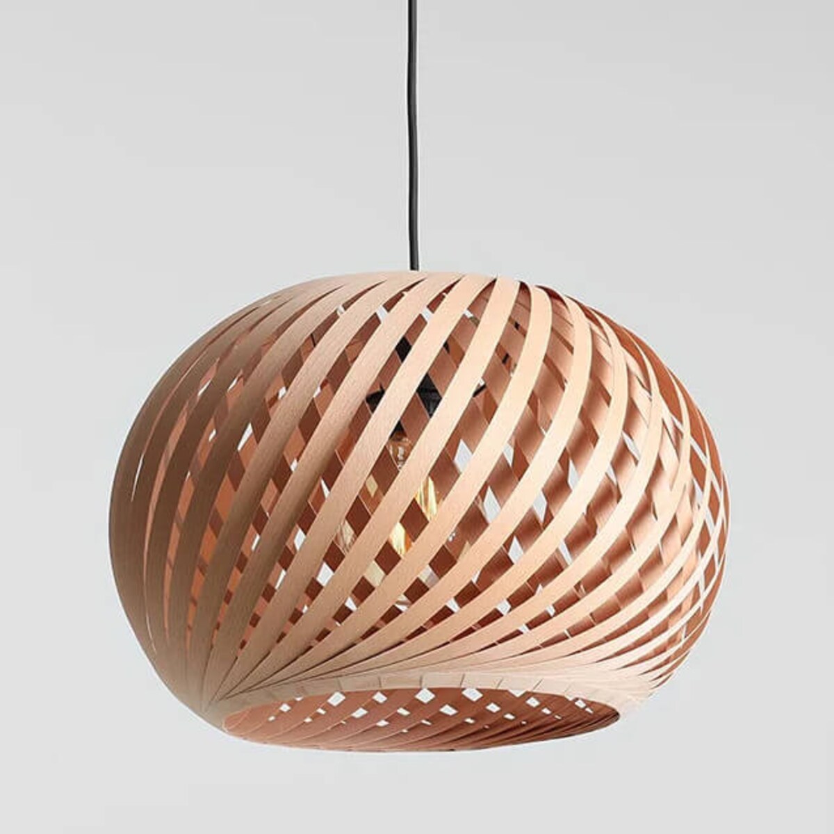 Lampa wisząca kula Nature 1123G_M Aldex drewniana naturalny