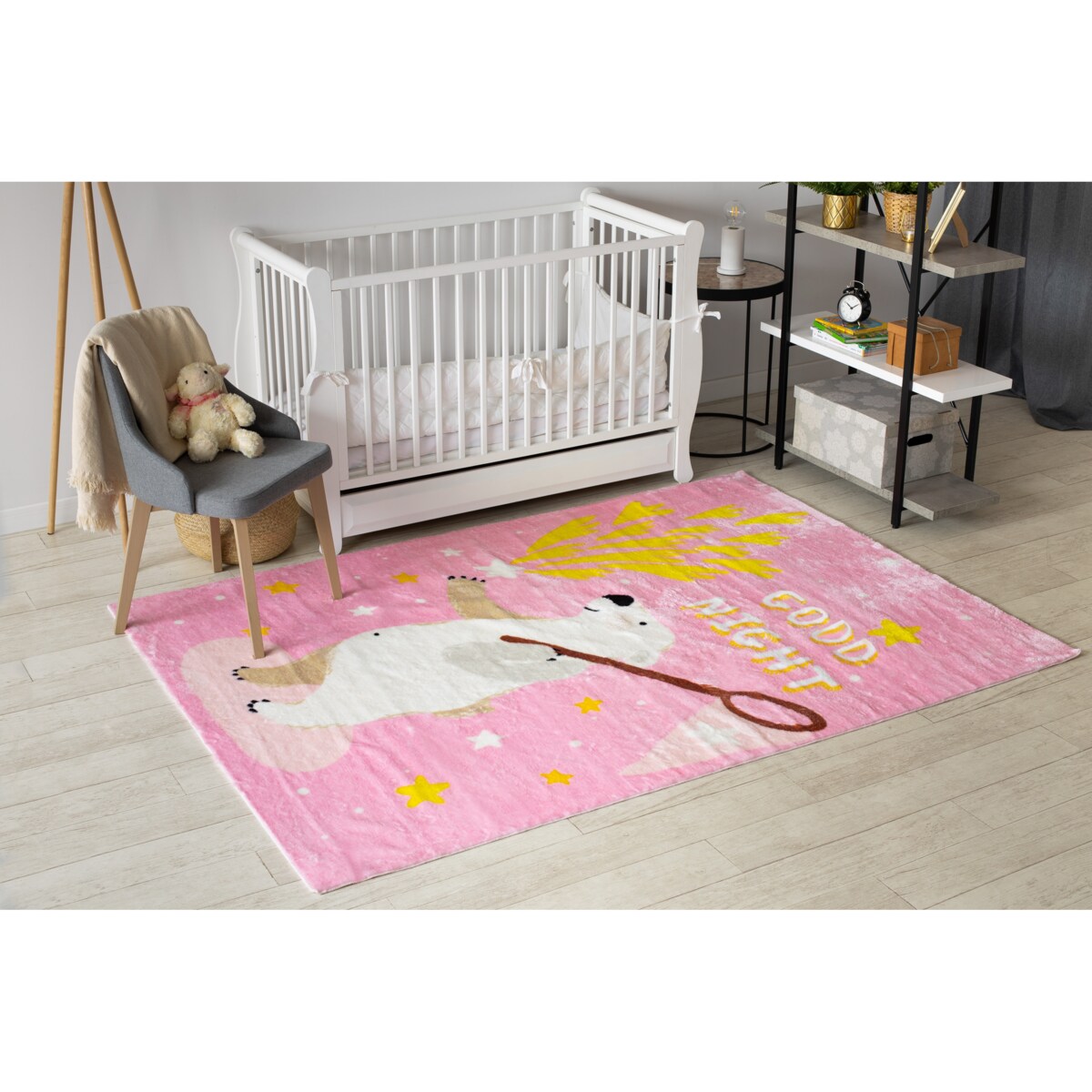 Dywan PLAY Miś gwiazdki G4016-5 róż 120x170 cm