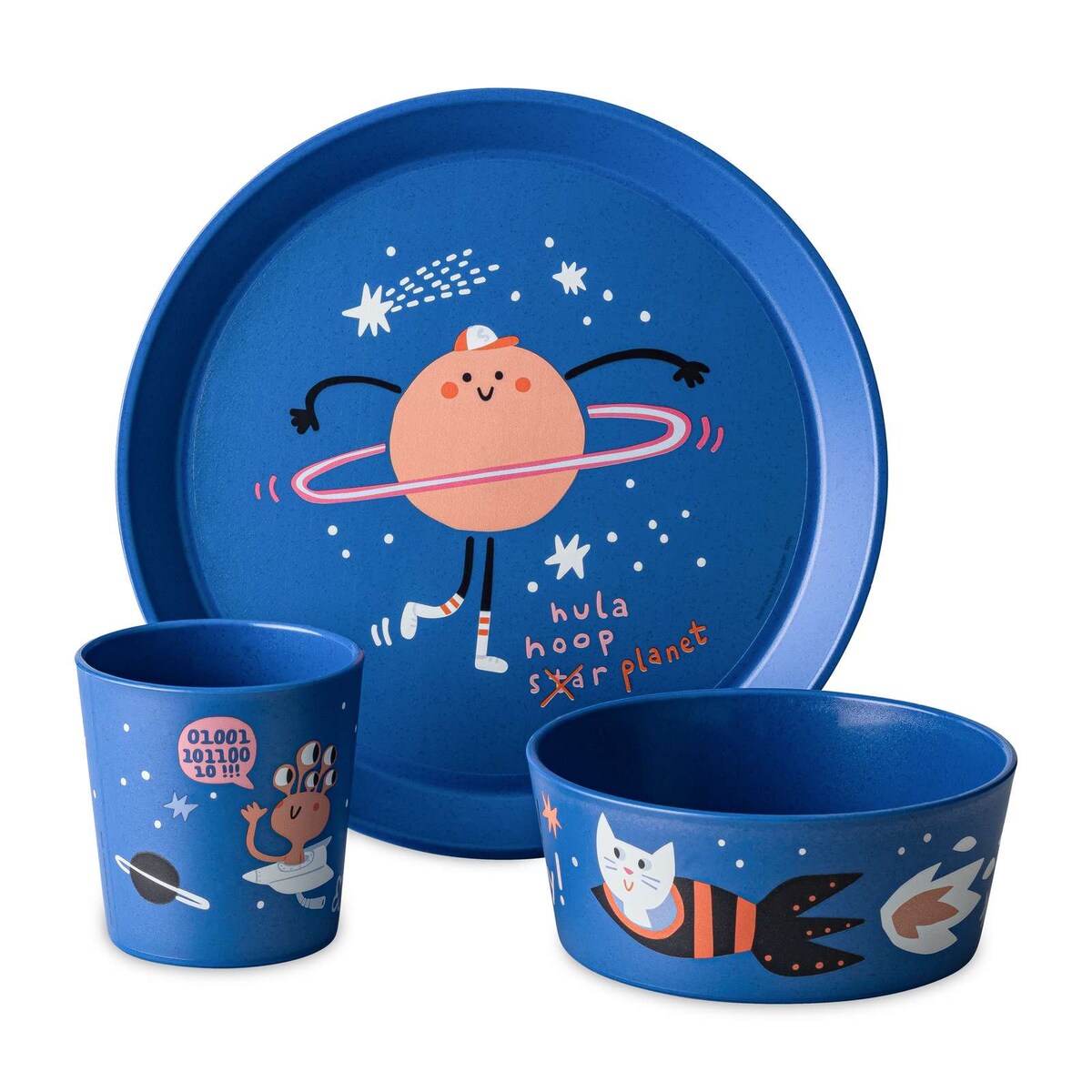 Zestaw naczyń dla dzieci: talerzyk, miseczka, kubeczek DREAMS, KOZIOL
