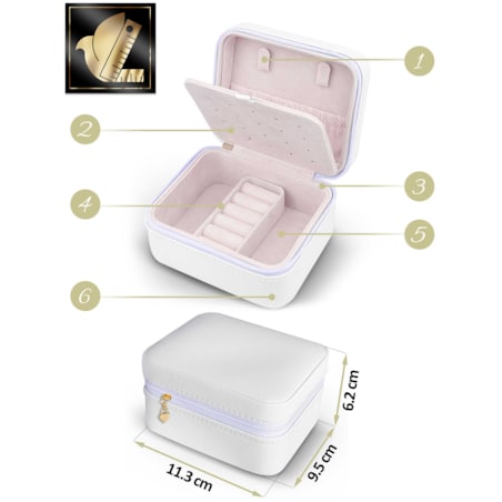Szkatułka na biżuterię skrzynka pudełko kuferek Massido