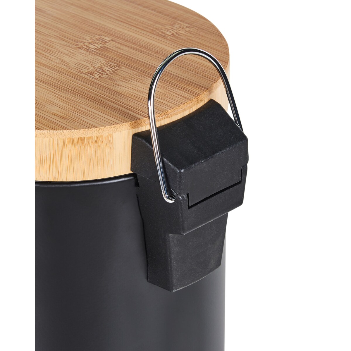 Zestaw 2 koszy na śmieci z pedałem 3 L ECOSMART Metal Czarny