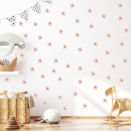 Naklejka na ścianę Niezapominajki boho