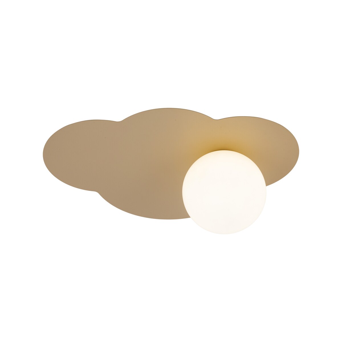 Lampa sufitowo-ścienna TK Lighting CLOUD NEW SABIA beżowo-biała 1xG9 nowoczesna do salonu sypialni i pokoju dziecięcego