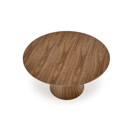 STÓŁ OKRĄGŁY Obituar 136 cm ORZECHOWY 4-5 osobowy