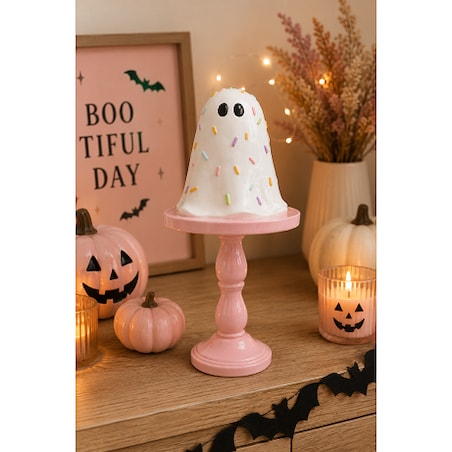 Dekoracja Halloween - duszek na postumencie 34,8x16,3x16,3 cm AUMENTO