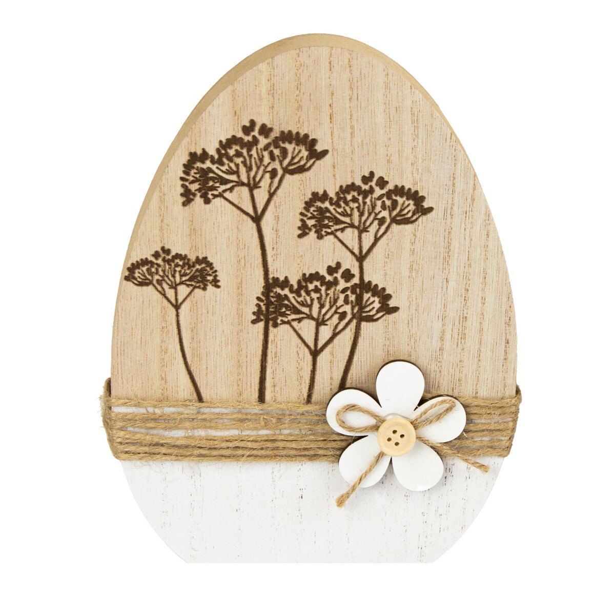 Ozdoba Jajko Wielkanocne 20 Cm Dekoracja Pisanka Na Stół Drewniane Koper