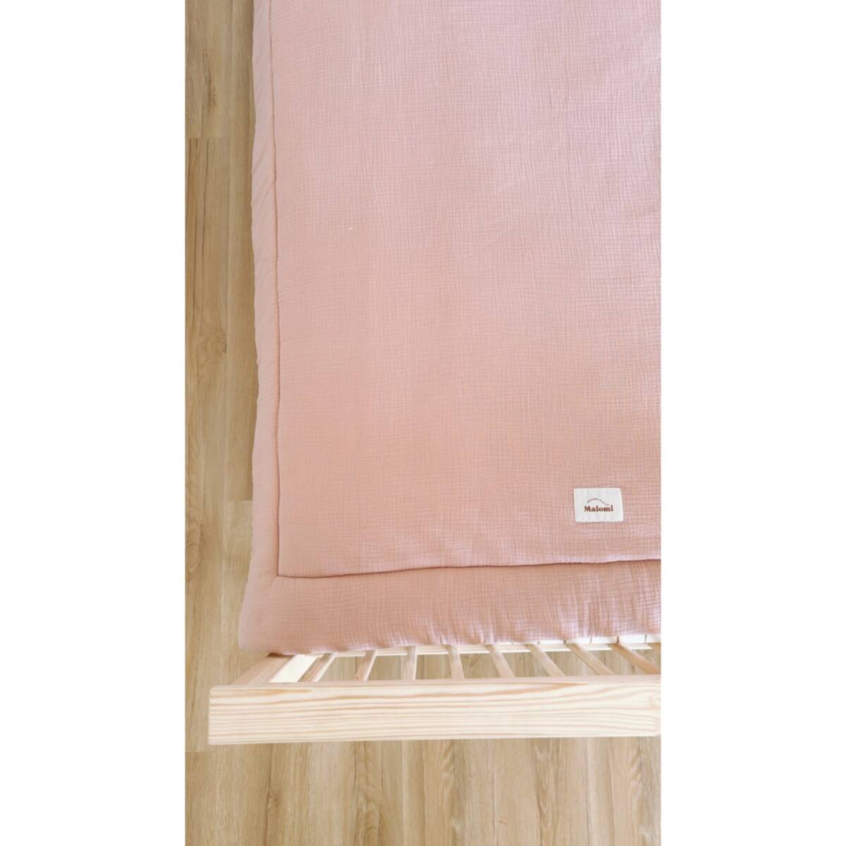 Pościel muślinowa z wypełnieniem falbanka Pink - L