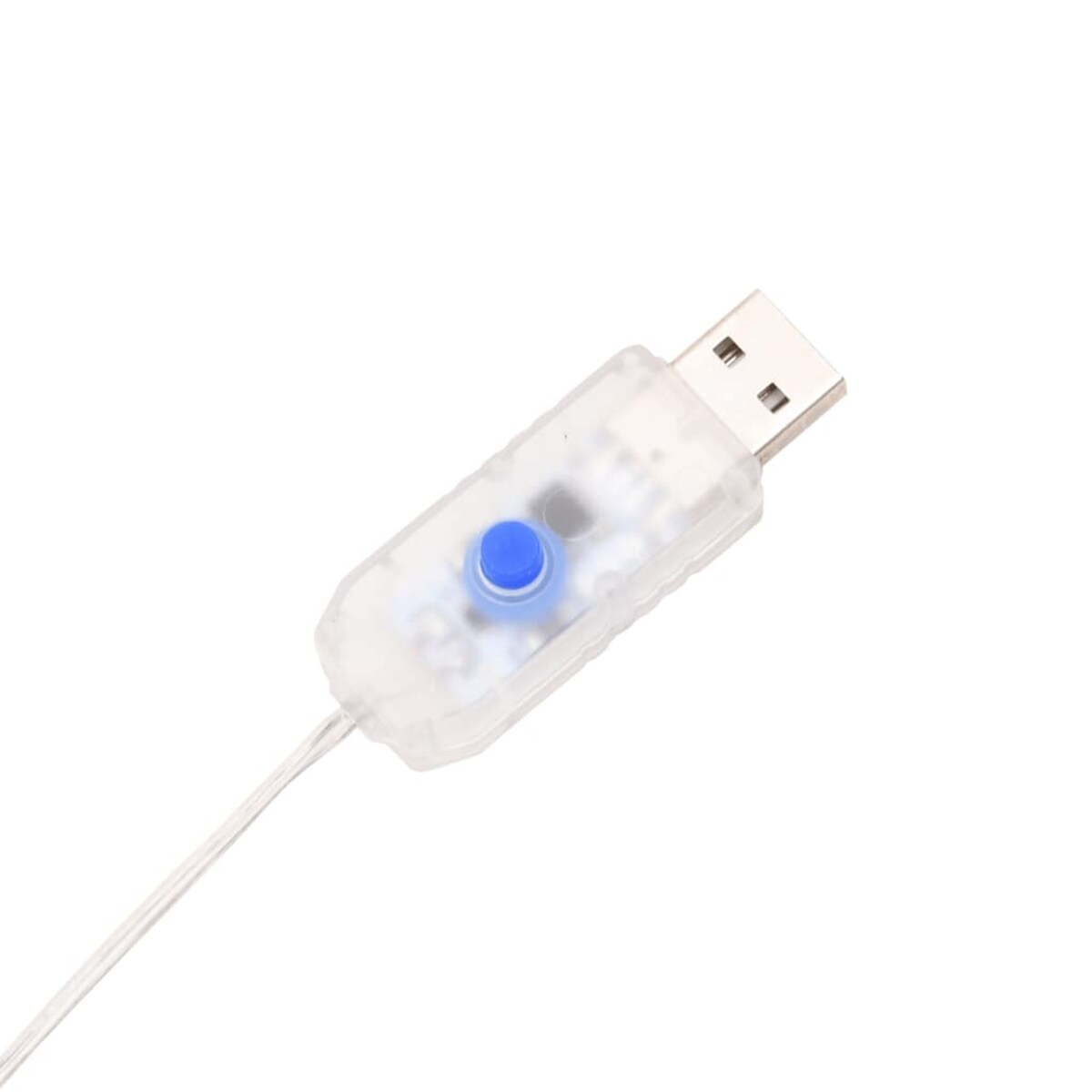 vidaXL Świąteczna lampa sopelkowa 200 diod LED Zimna biel 20 m Akryl PVC