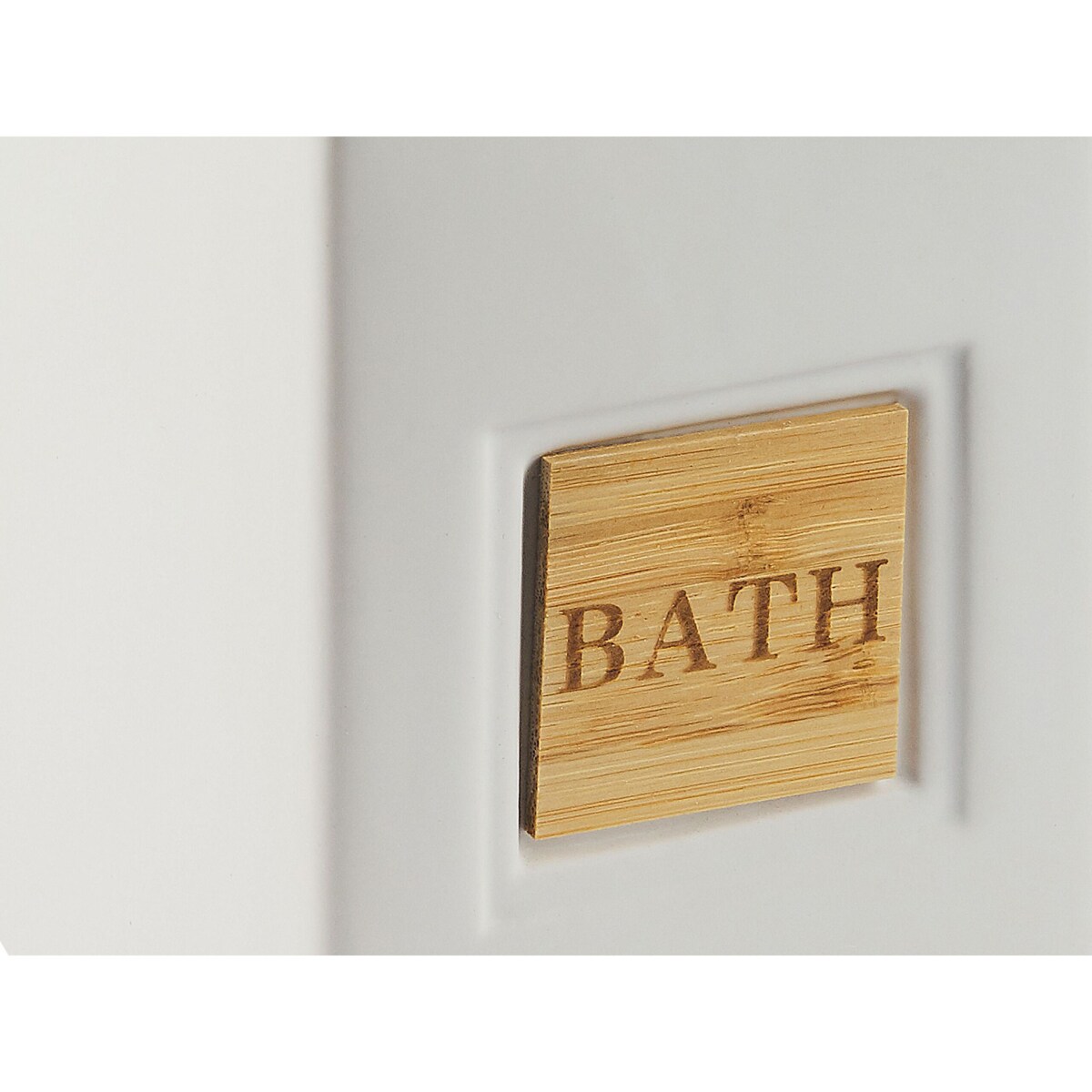 4-częściowy zestaw akcesoriów łazienkowych beżowy KOUROU