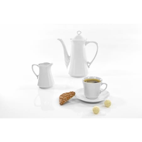 Garnitur do kawy dla 12 osób 39 el. Kamelia Biała C000