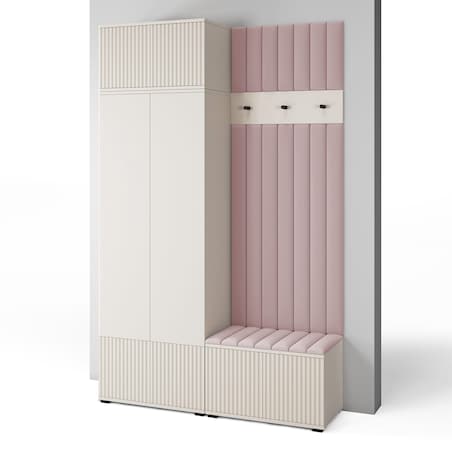 Garderoba Ritmo wersja 4 do przedpokoju Cashmere frezowana Trinity 19