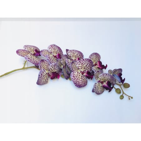 sztuczny storczyk nakrapiany gałązka kwiaty do stroika bukietu święta 97cm