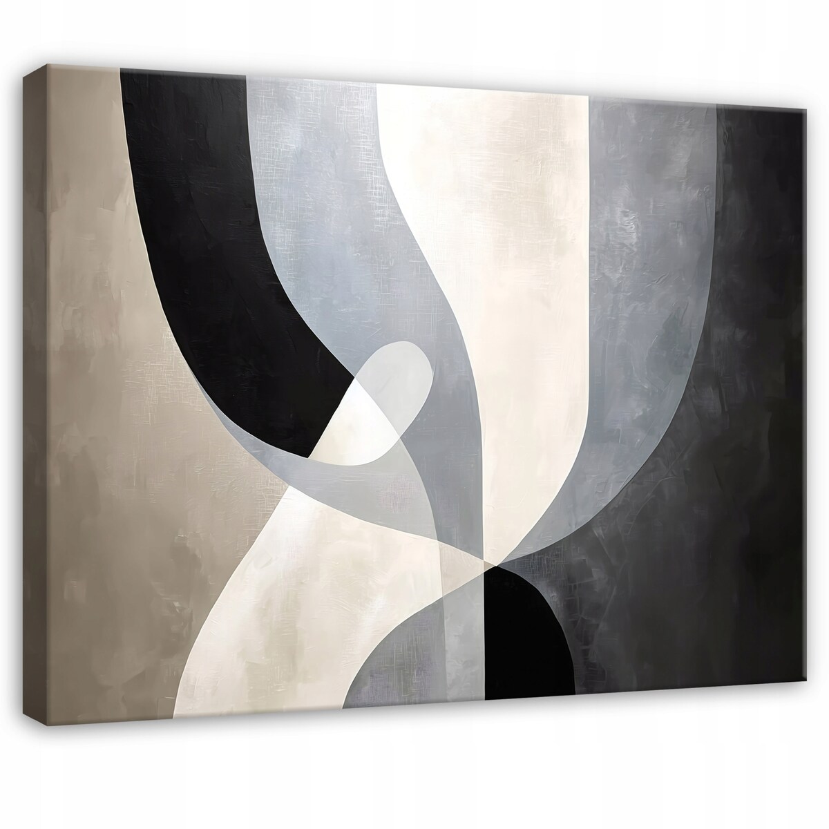 Obraz Do Sypialni Salonu Na Płótnie Abstrakcja Nowoczesny Czarny 100x70
