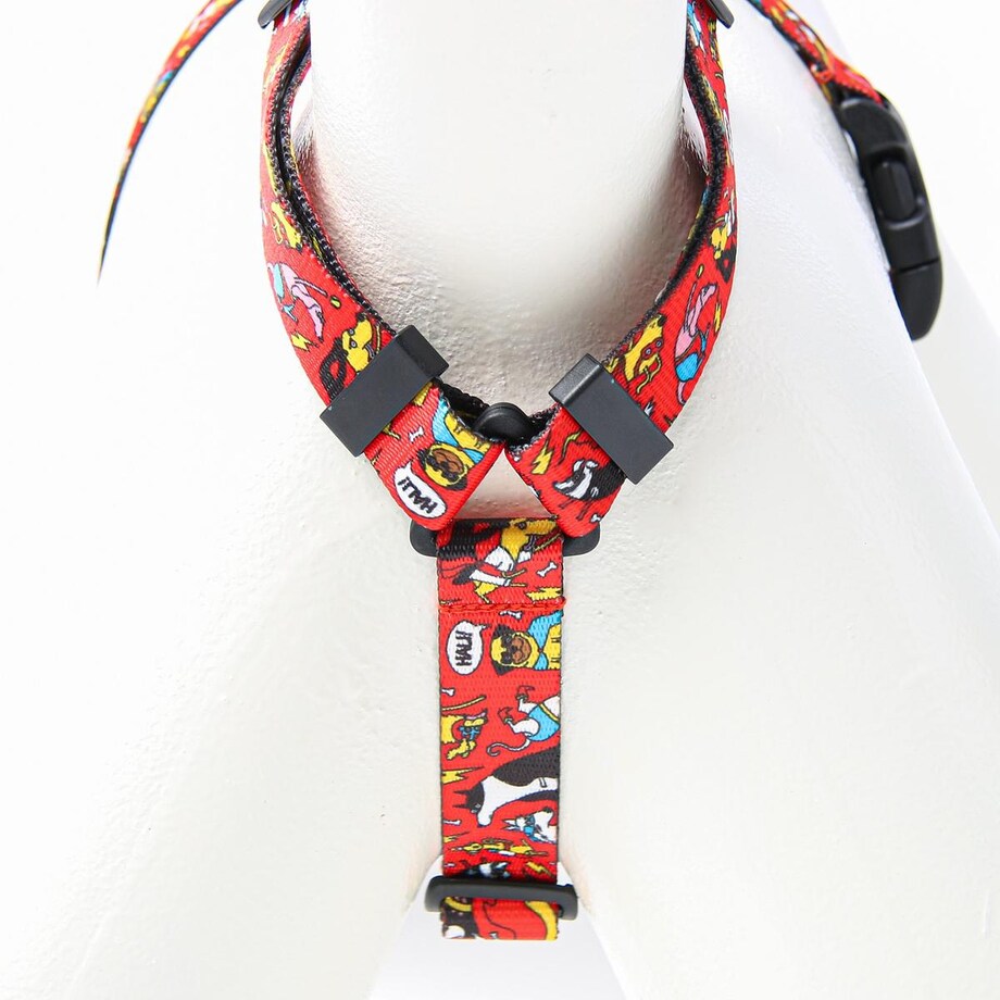 Szelki guard Stay on "Pies, ktory lata najlepsze ma za sobą" - Szerokość taśmy: 25mm, Rozmiar: XL