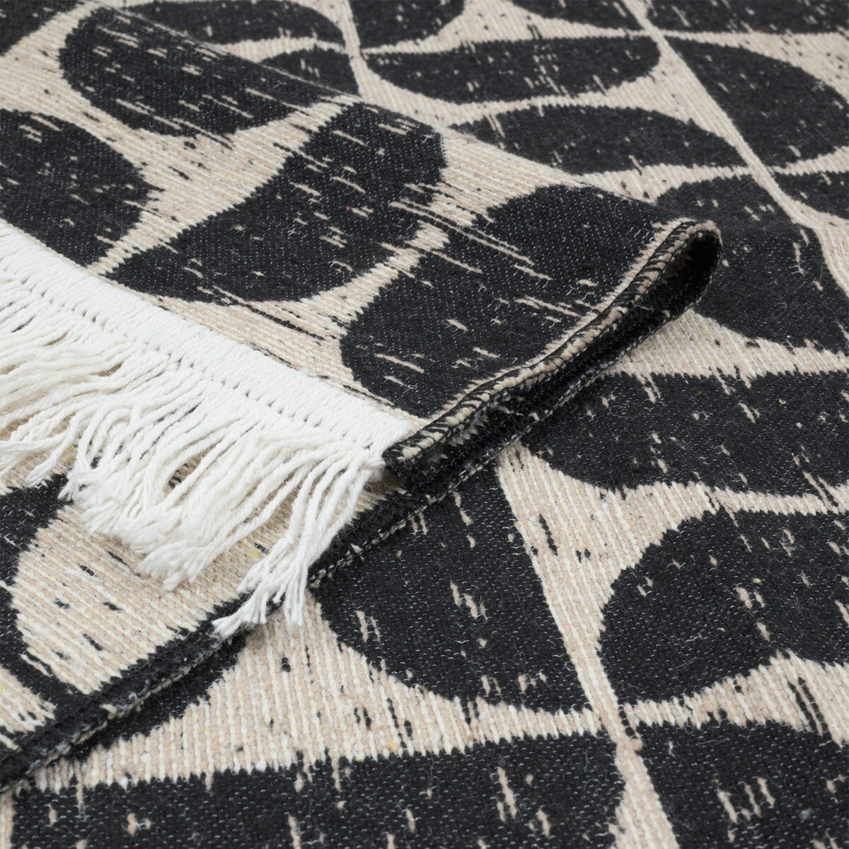 Dywan Kilim Modern 60x120 cm e-floor Pure czarny