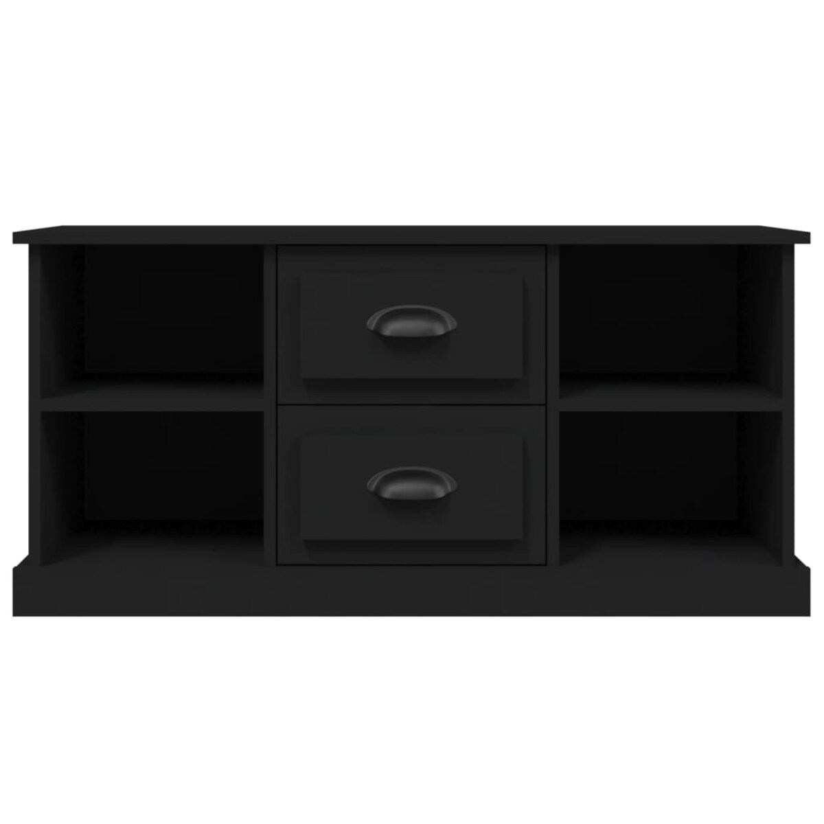 vidaXL Szafka pod TV, czarna, 99,5x35,5x48 cm, materiał drewnopochodny