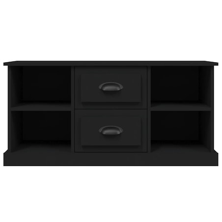 vidaXL Szafka pod TV, czarna, 99,5x35,5x48 cm, materiał drewnopochodny