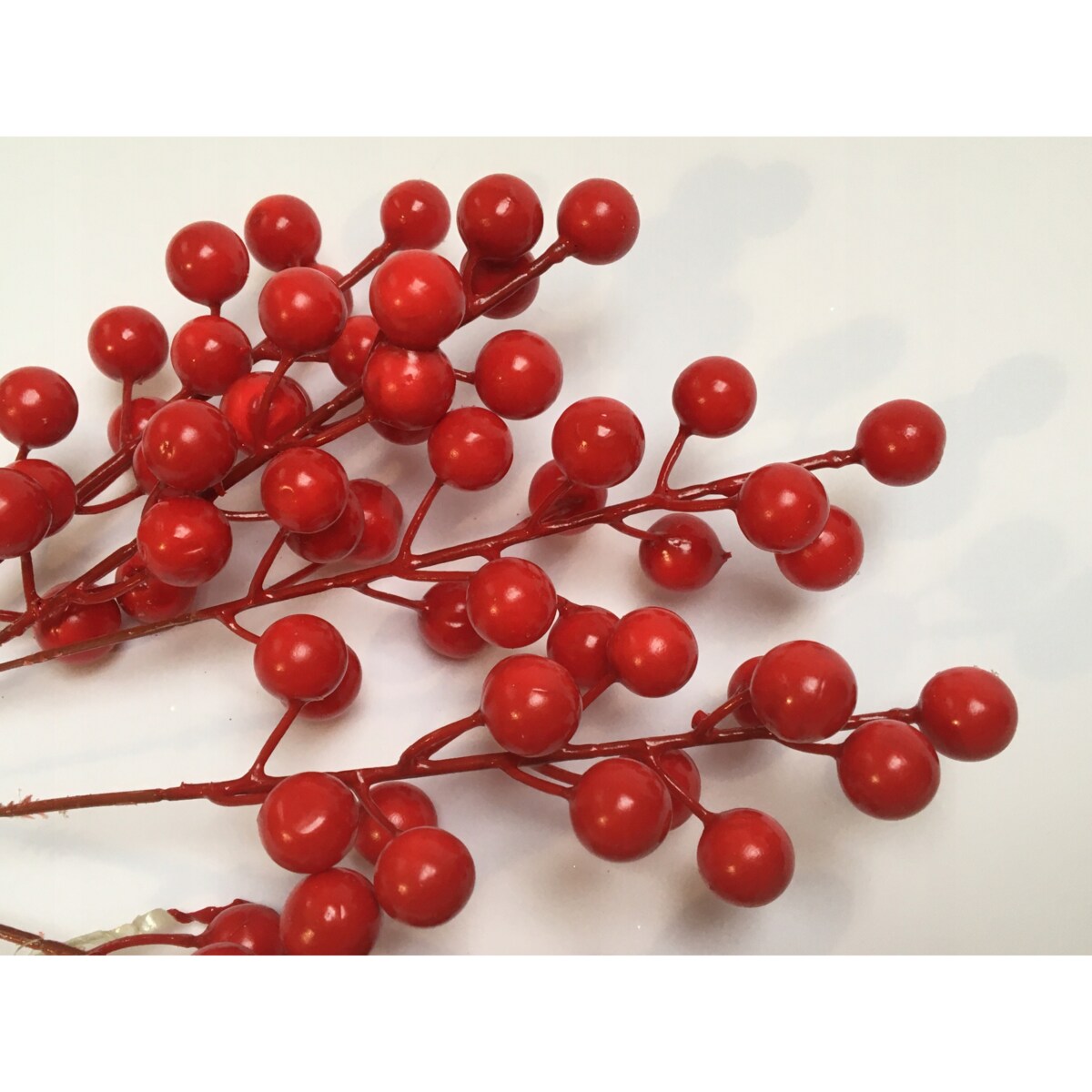 JARZĘBINKA CZERWONA na druciku 5szt dodatek stroik dekoracja święta koralik