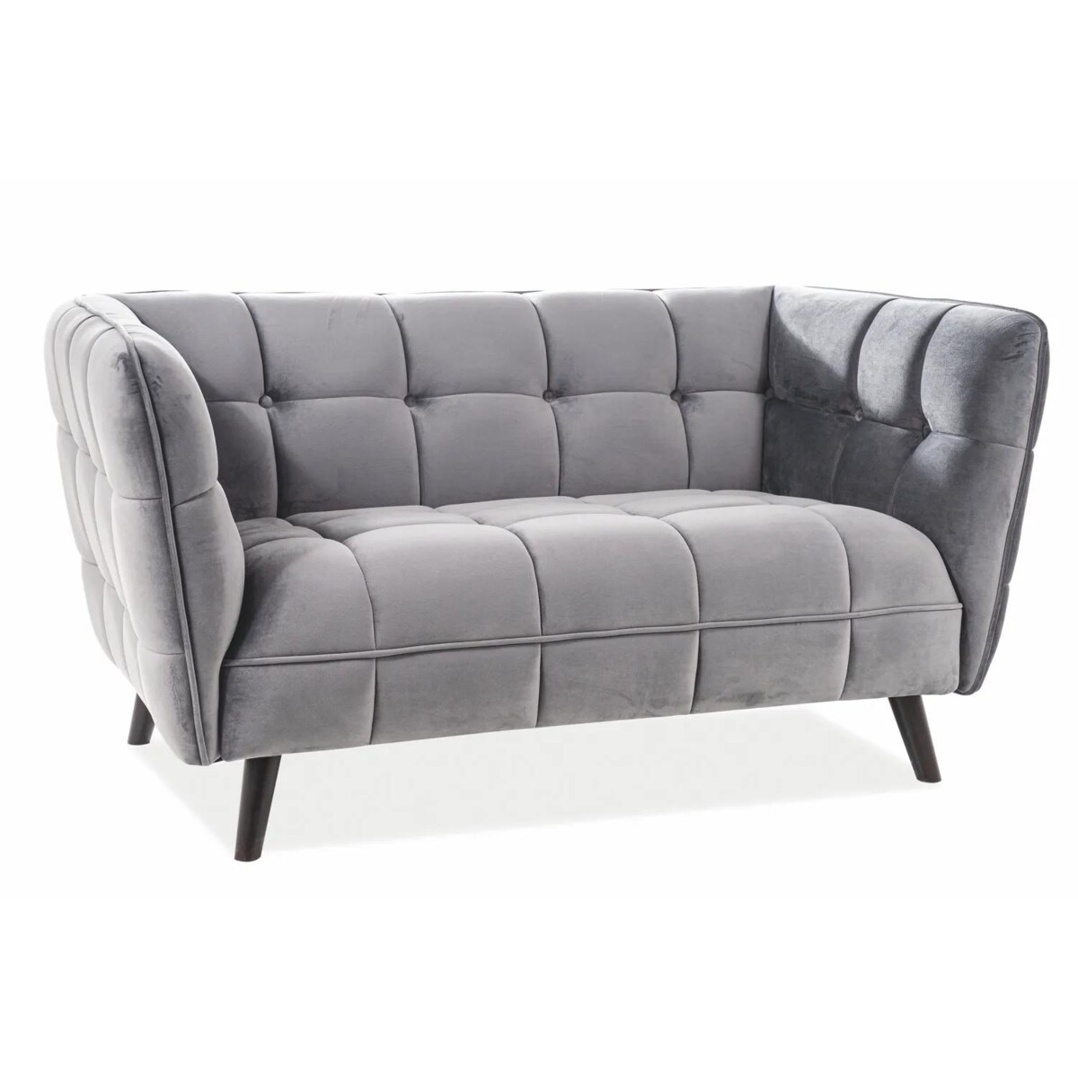 Sofa CASTELLO VELVET 2 szara