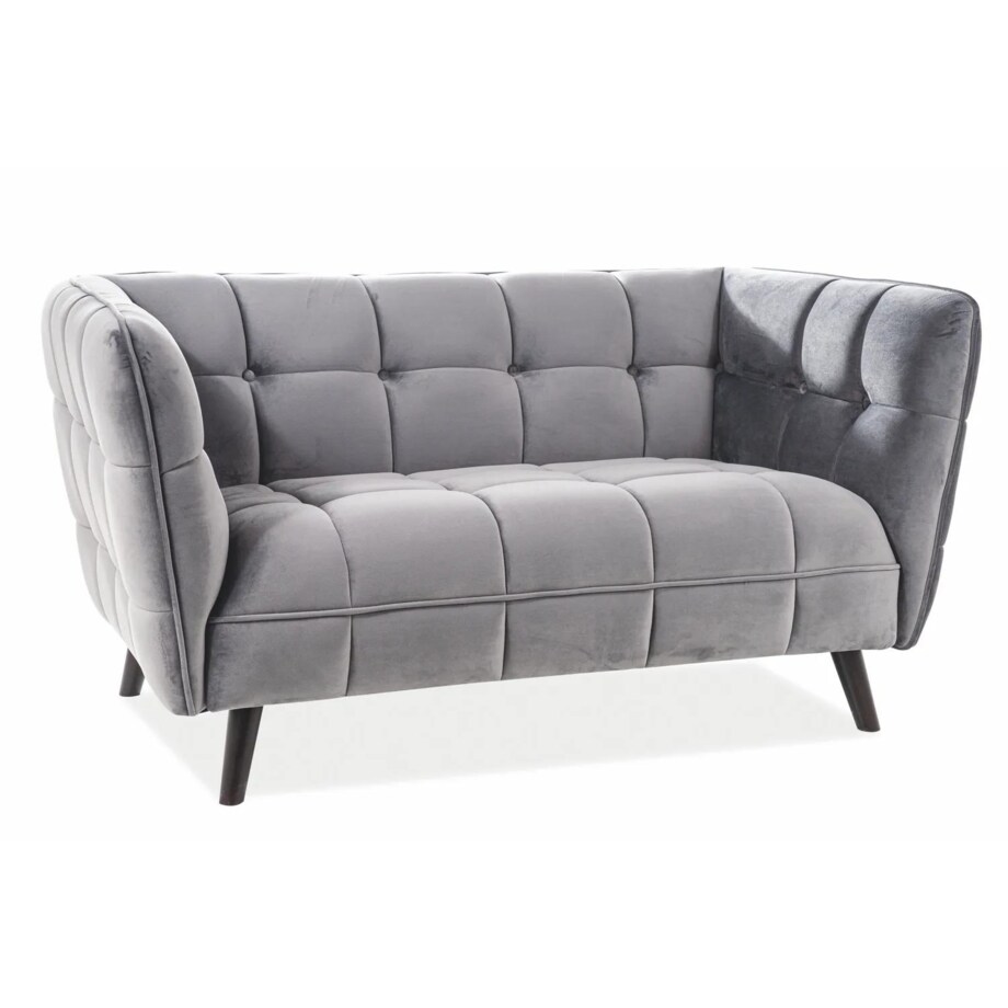 Sofa CASTELLO VELVET 2 szara