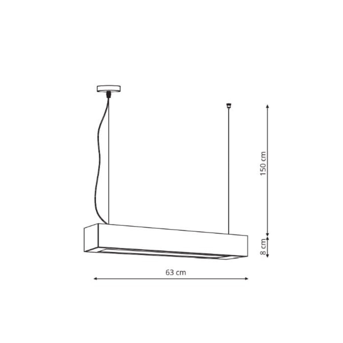 Lampa sufitowa wisząca Light Prestige Ibros czarny LED CCT 3000K/4000K/6000K (regulowana) 1 szt.