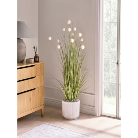 Sztuczna roślina POMPOM GRASS 120 cm Zielony