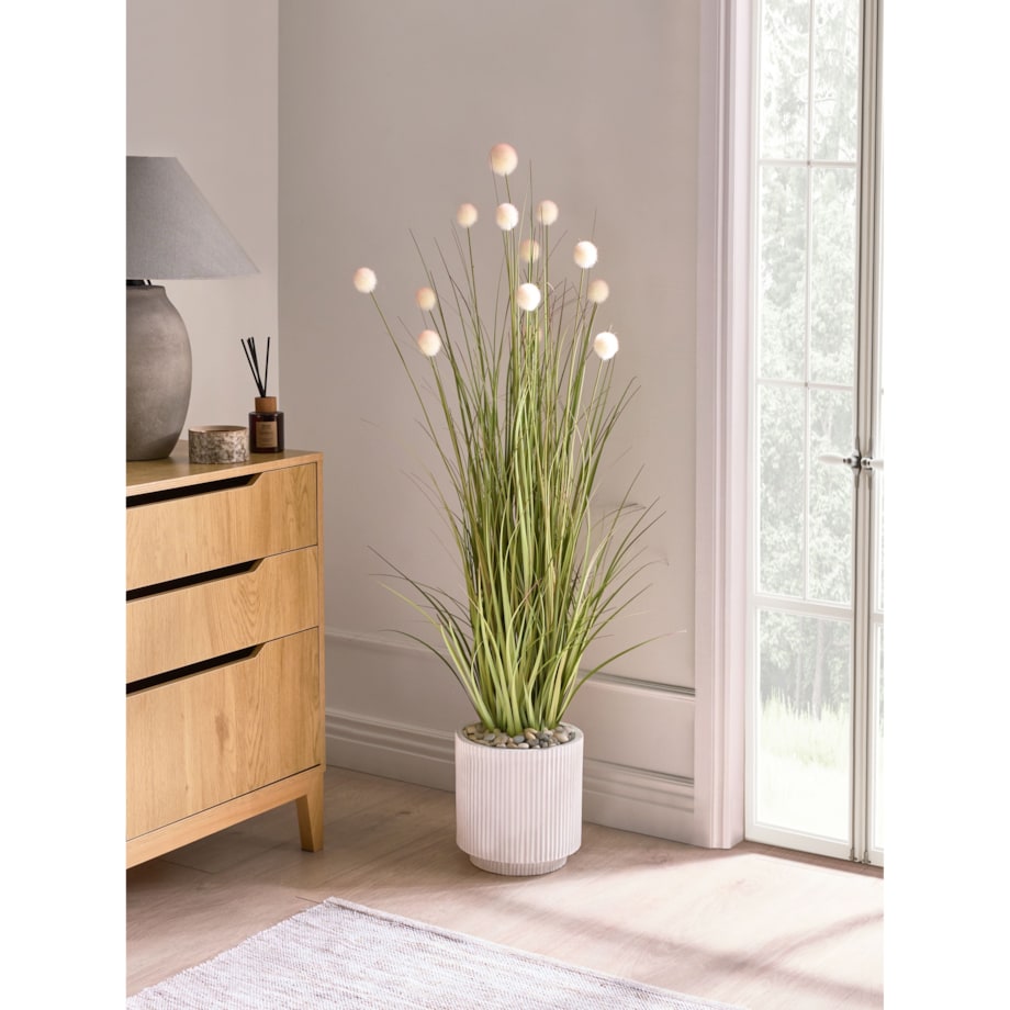 Sztuczna roślina POMPOM GRASS 120 cm Zielony