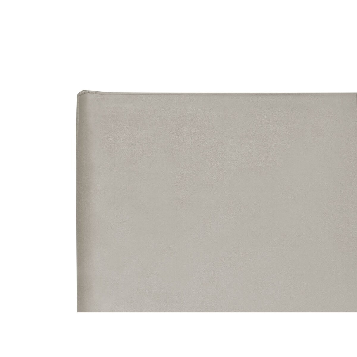 Łóżko Welur LAVAUR 180 x 200 cm Beżowoszary