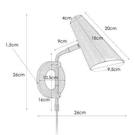 Kinkiet LAMPA ścienna CAL 106782 Markslojd metalowa OPRAWA reflektorek na wysięgniku czarny