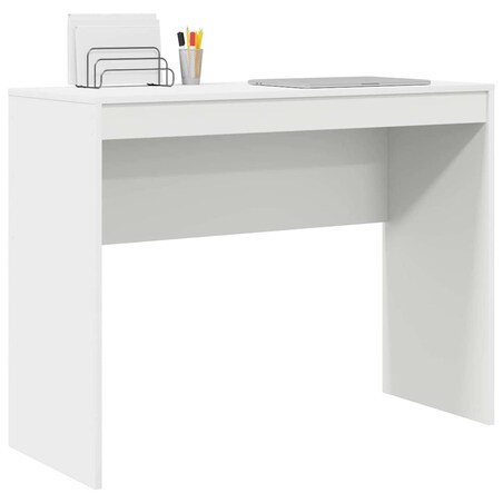 vidaXL Biurko Biały 100 x 40 x 76 cm Materiał drewnopochodny