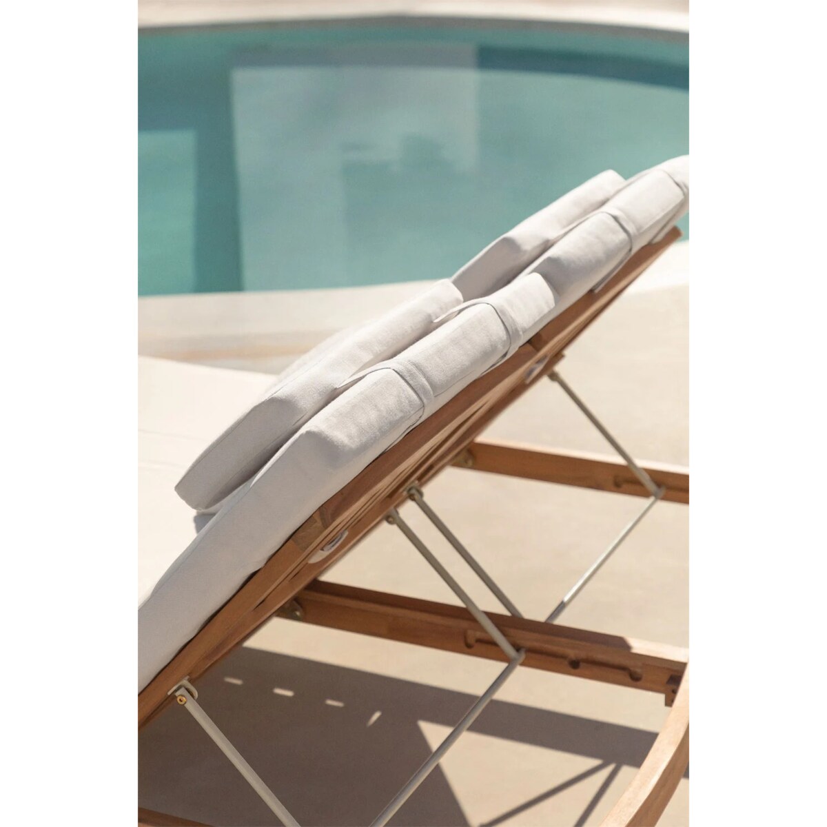 Podwójny leżak z drewna akacjowego Aderyn