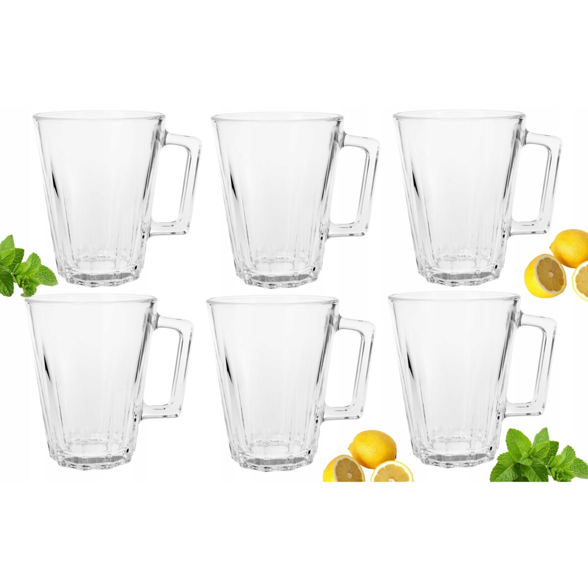 KUBEK SZKLANKI 6x 250 ml LUMINARC na herbatę kawę napoje latte zioła napoje