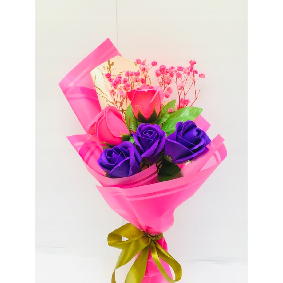 BUKIET KWIATY MYDLANE róża na koniec roku szkolnego pani urodziny upominek