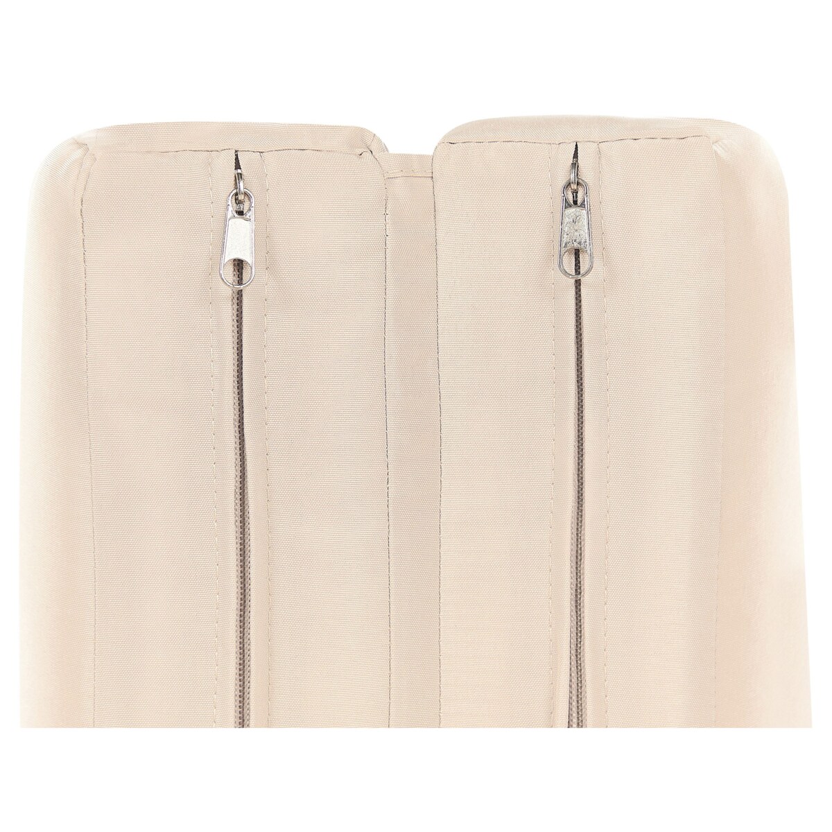 Leżak ogrodowy z poduszką OSINI Rozkładany Technorattan Beżowy