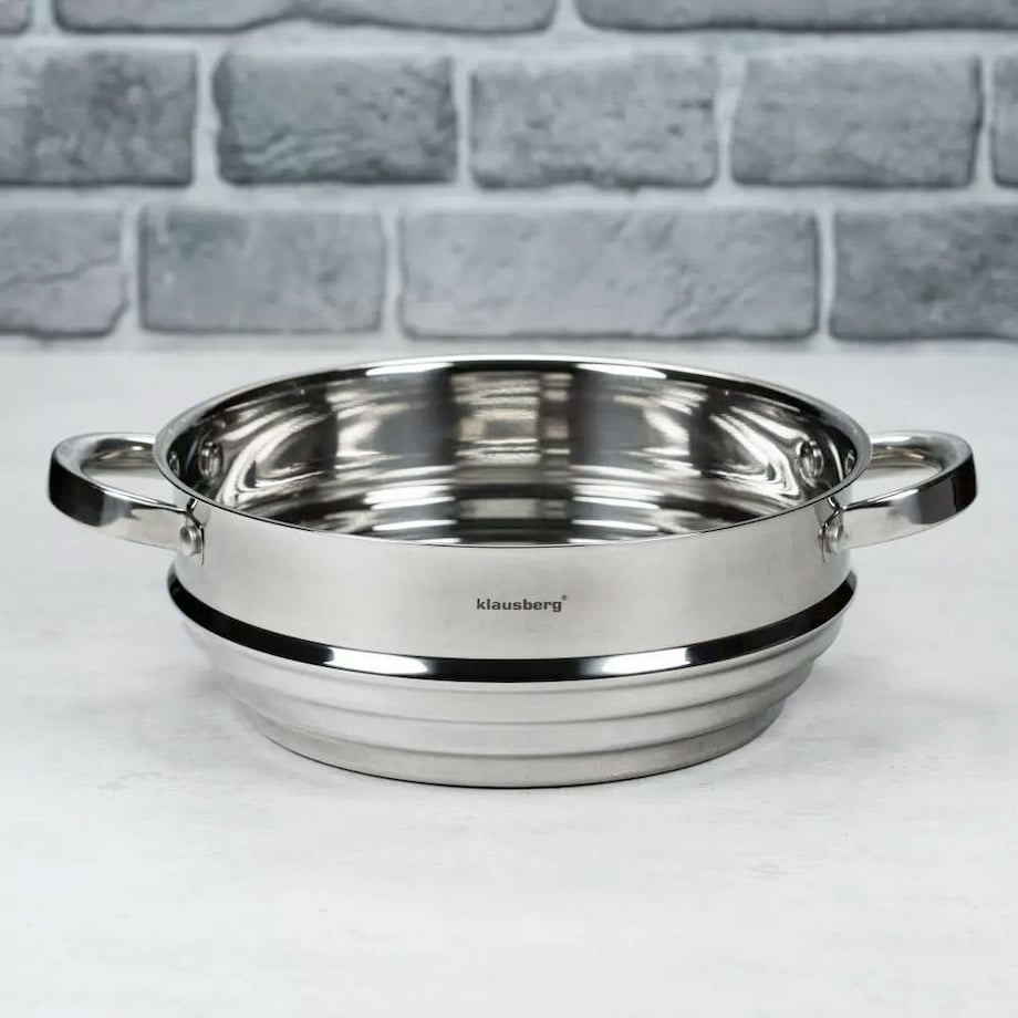 Klausberg uniwersalny parownik 24cm do garnków wkład do gotowania na parze KB7587