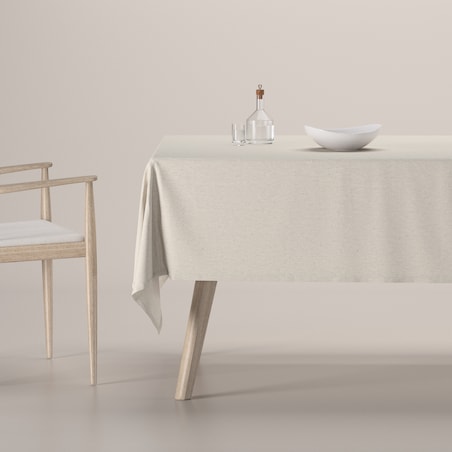 Obrus prostokątny 130 x 210 cm melanż szaro-beżowy