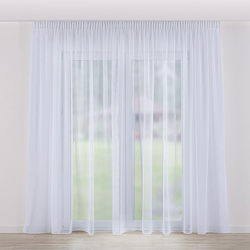 Firana na taśmie 300x245 biały