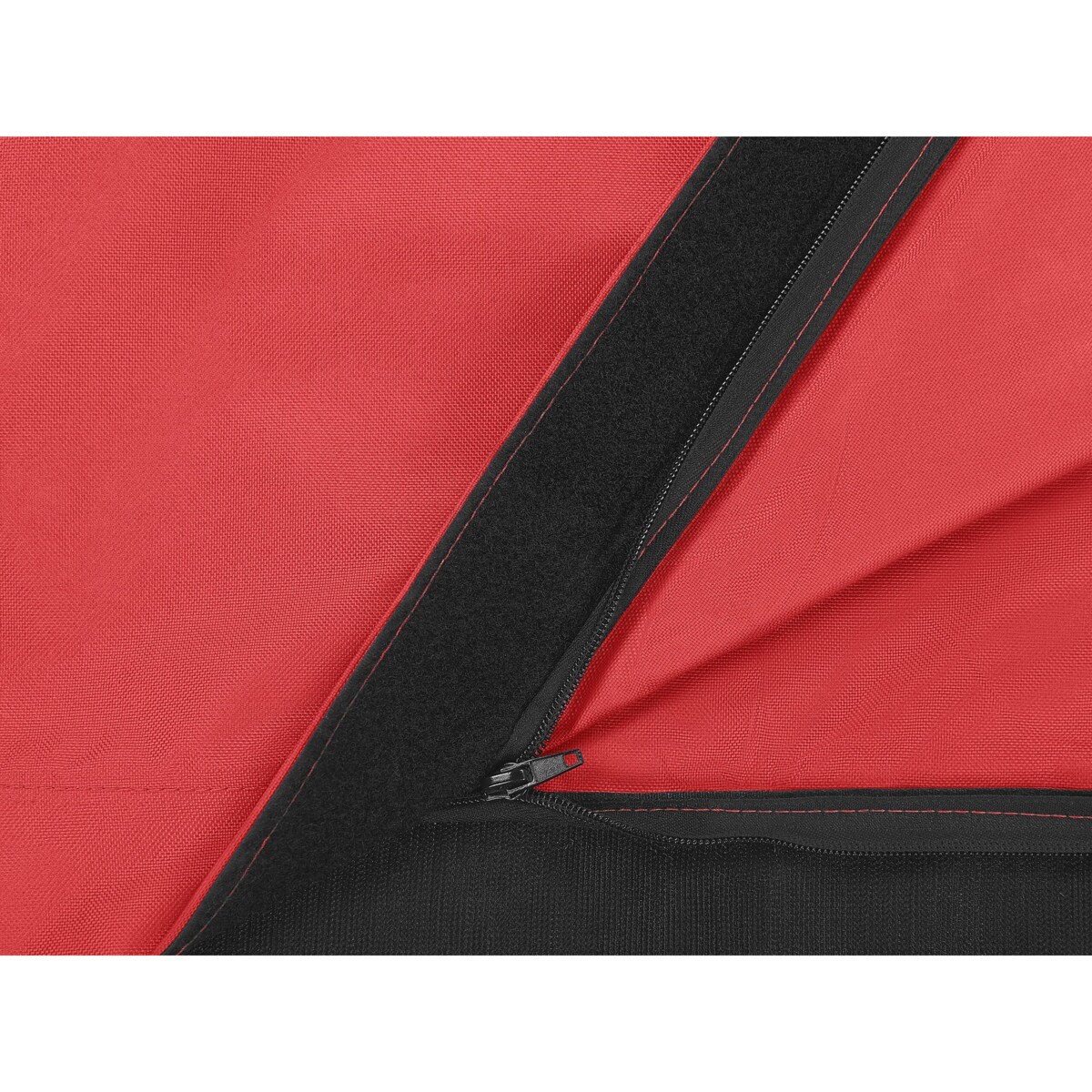 Pufa worek 140 x 180 cm czerwony FUZZY