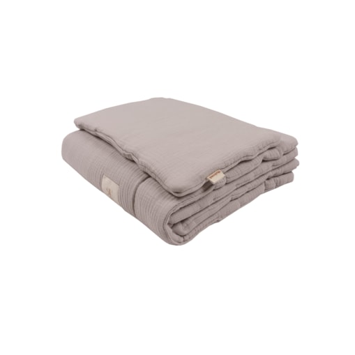 Pościel muślinowa z wypełnieniem grey