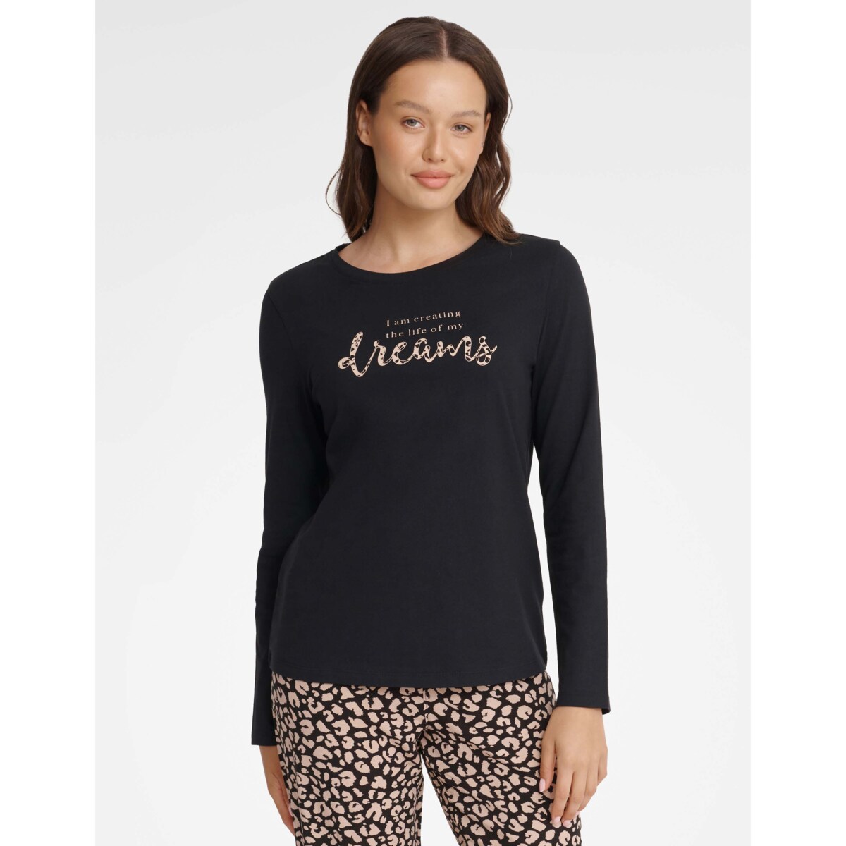 Piżama Gino 40935-99X Czarna Czarny, XL