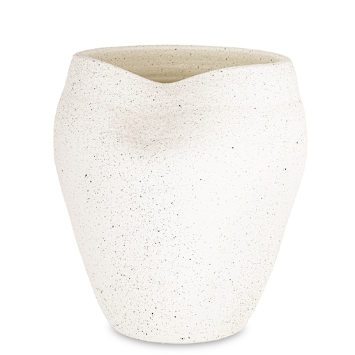 Wazon ceramiczny 29x24x23 cm BUZZY-2 biały medium