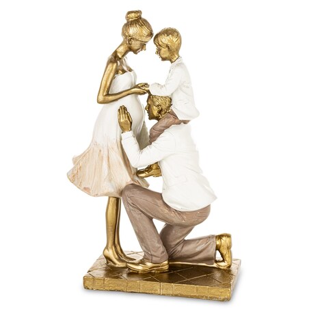 Dekoracja - Figurka młodzi rodzice 24x14x8 cm FAMILY