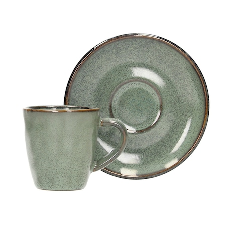 Filiżanka do espresso Gelato 80ml green, 8/11 x 5,5/11 x 6/1,8 cm