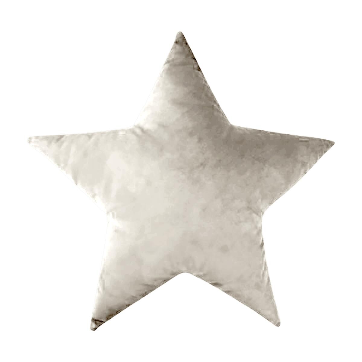 Poduszka GWIAZDKA VELVET VE2250 | kremowy