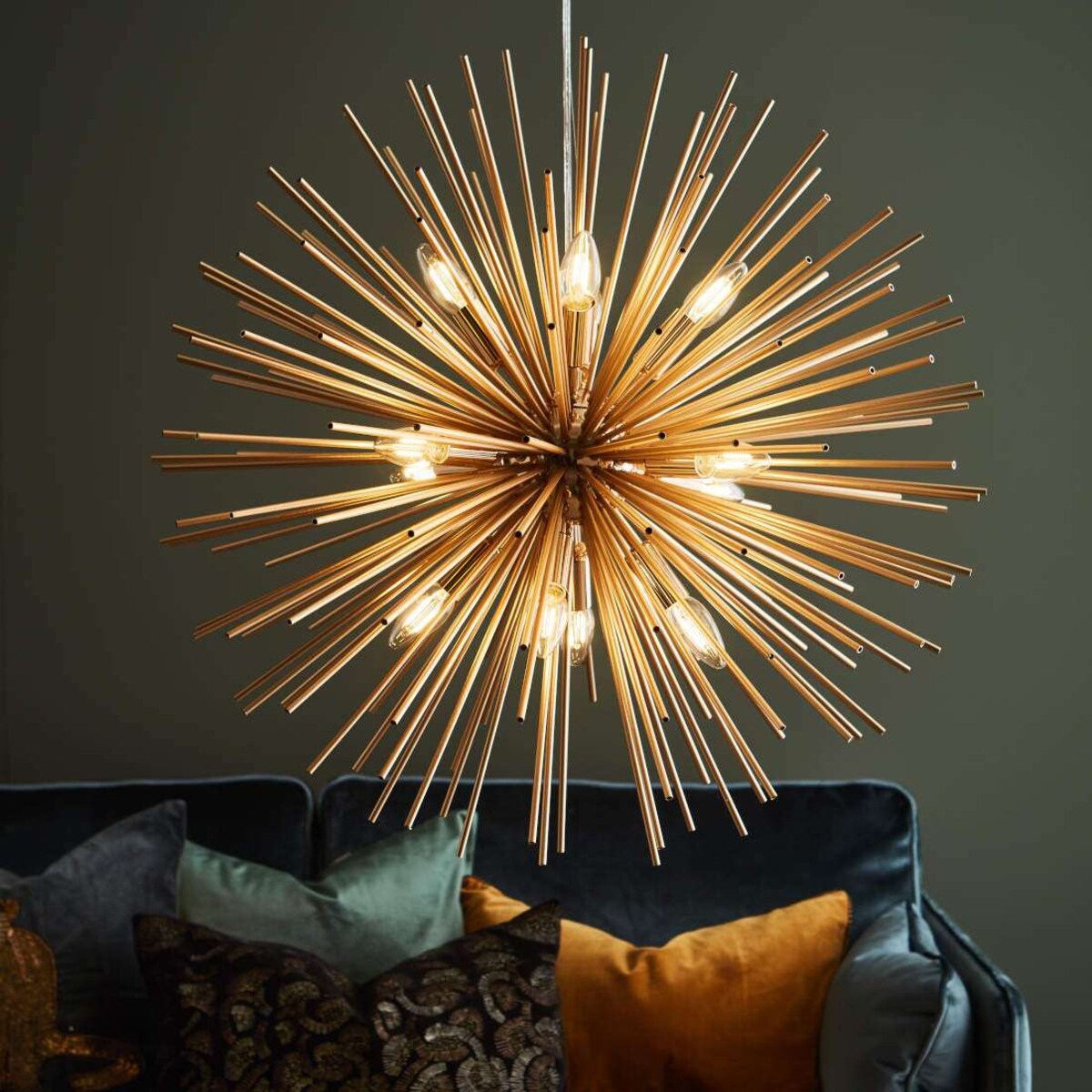 Designerska LAMPA wisząca SOLEIL 107752 Markslojd metalowa OPRAWA gwiazda złota