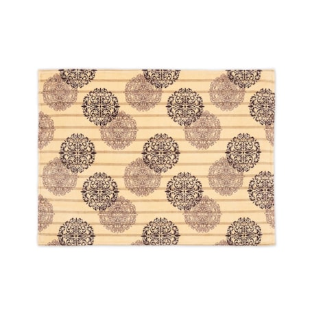 Konsimo LATRIS Pled, beżowy/brązowy/zielony